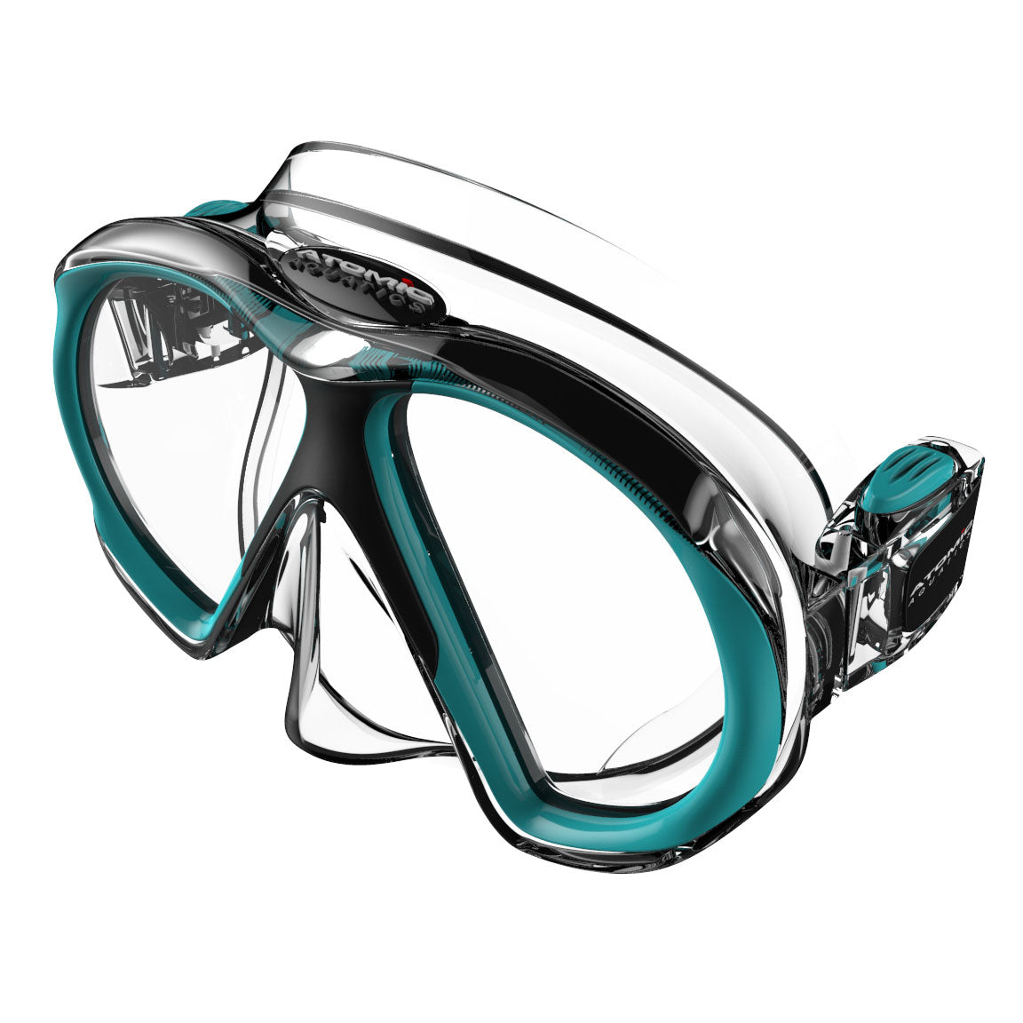 Atomic Aquatics SubFrame Slim Fit Clear/Aqua | Diving Sports Canada | Vancouver