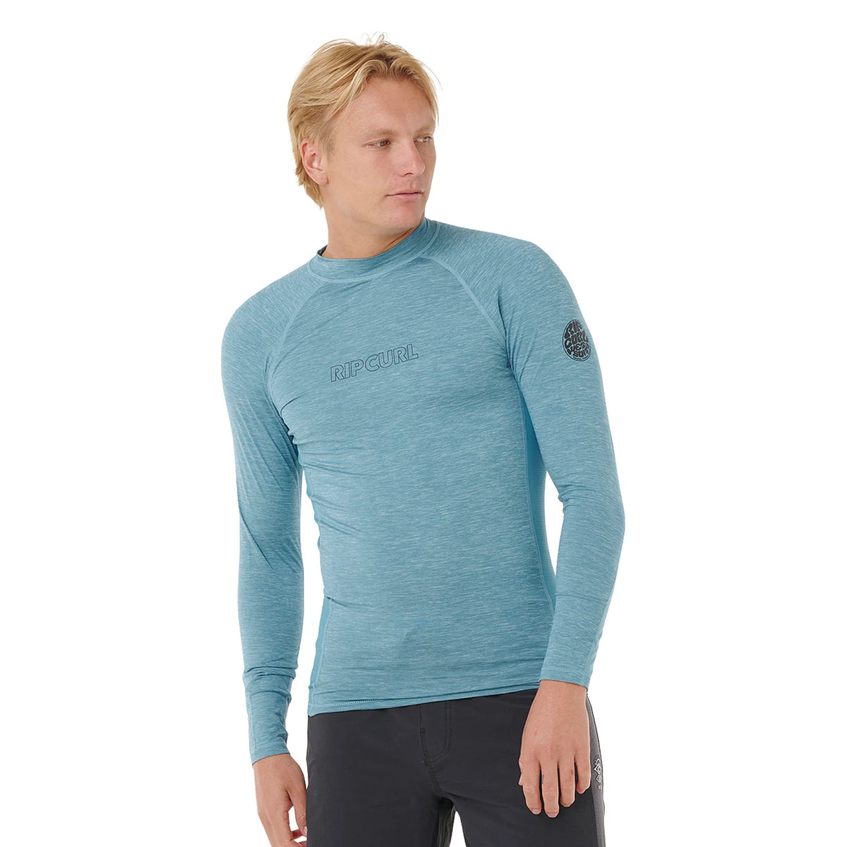 Rip Curl Dawn Patrol UV Rash Vest Long Sleeve Storm Blue | Diving Sports Canada | Vancouver