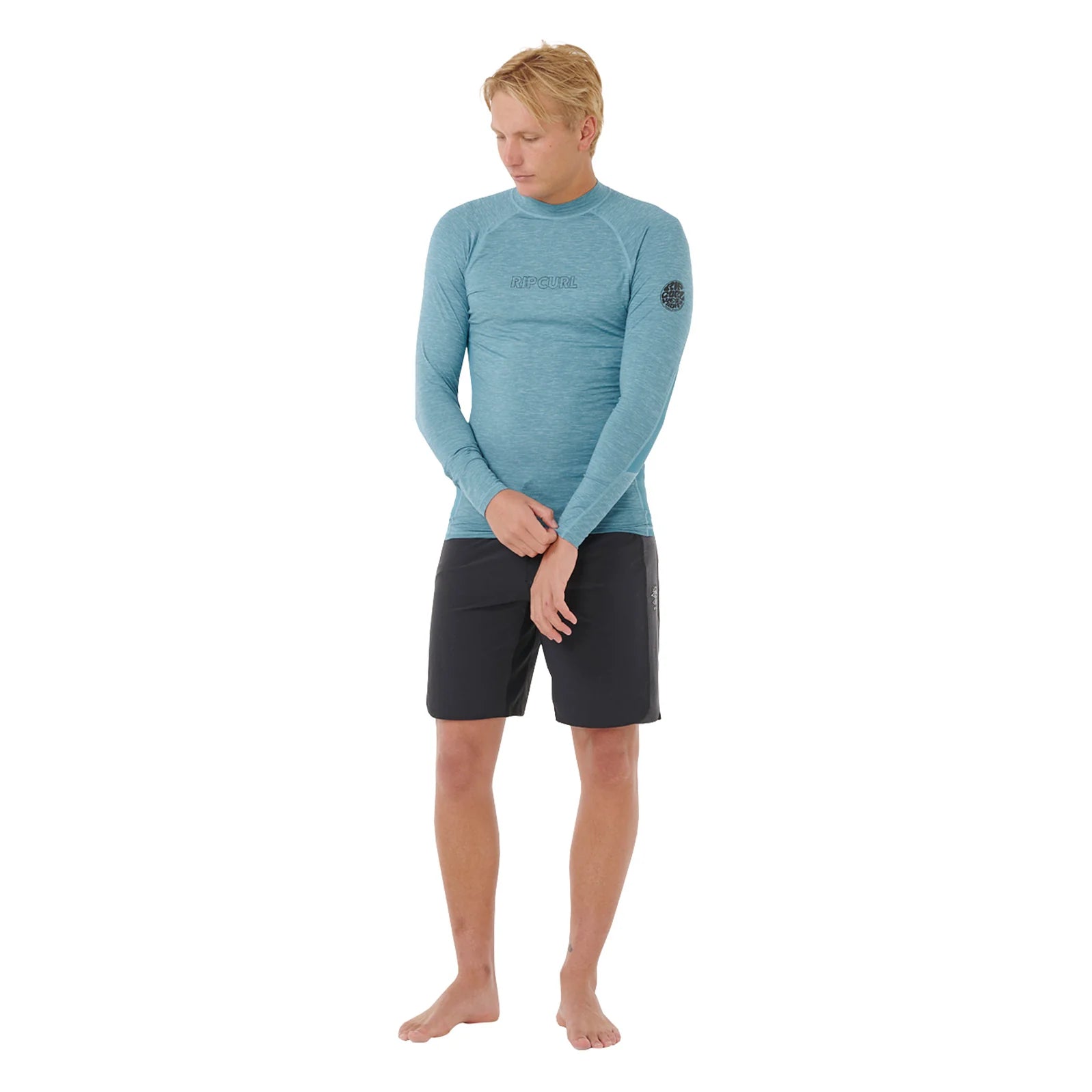 Rip Curl Dawn Patrol UV Rash Vest Long Sleeve Storm Blue | Diving Sports Canada | Vancouver