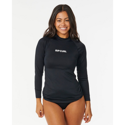 Rip Curl Classic Surf Long Sleeve Rashguard UPF Black | Diving Sports Canada | Vancouver