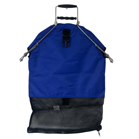 Cressi Heavy Duty One Handed Catch Bag With Zipper 30L Blue | Diving Sports Canada | Vancouver
