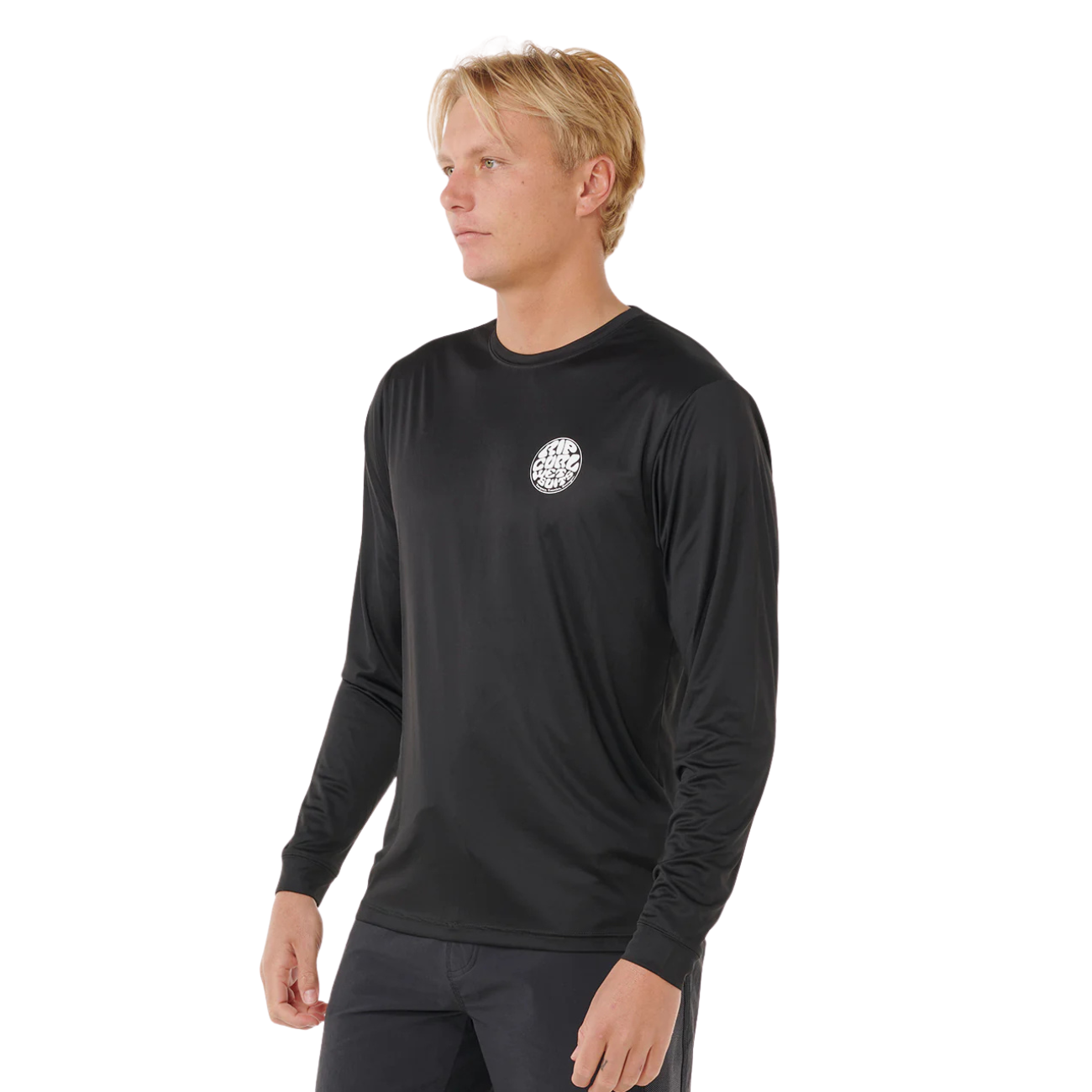 Rip Curl Icons Of SurfLite UV Rash Vest Long Sleeve Black | Diving Sports Canada | Vancouver