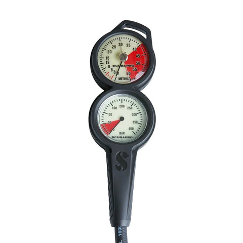 Scubapro 2-Gauge Console (Metal Compact PG, Compact DG) - Metric