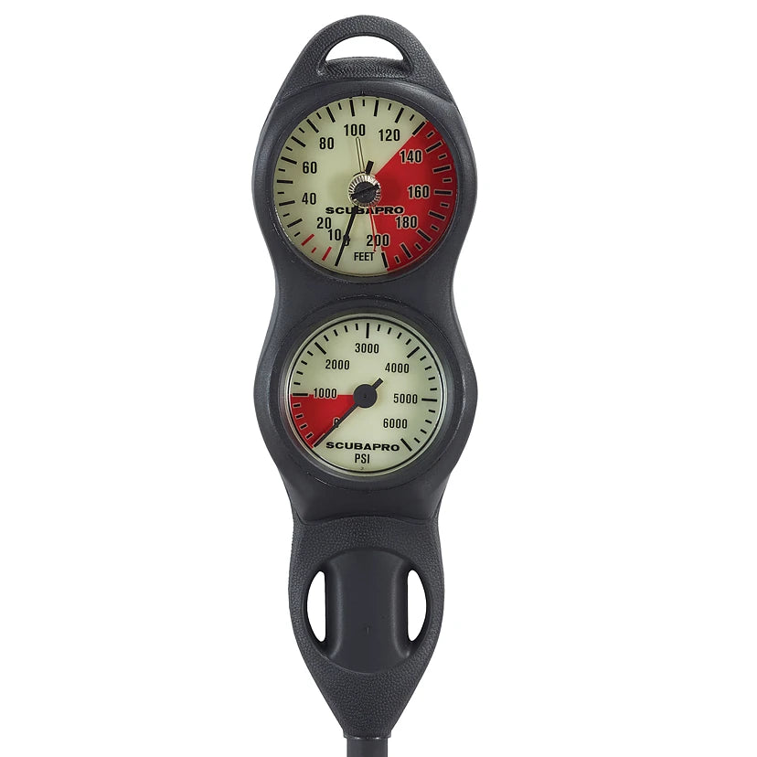 Scubapro 2-Gauge U-Line (Compact Plastic PG, Compact DG) - Imperial