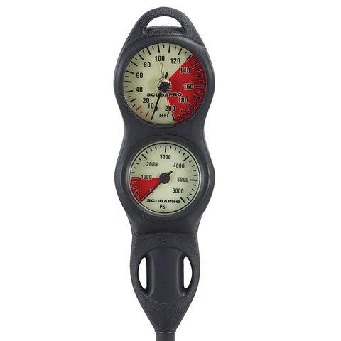 Scubapro 2-Gauge U-Line (Compact Plastic PG, Compact DG) - Imperial
