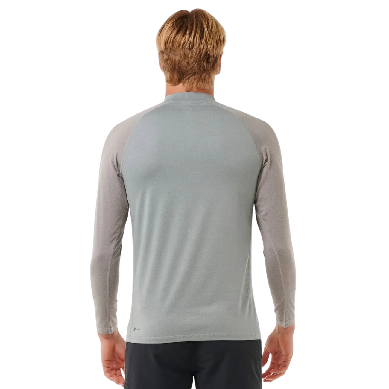 Rip Curl Shock UV Rash Vest Long Sleeve Light Grey Marle | Diving Sports Canada | Vancouver