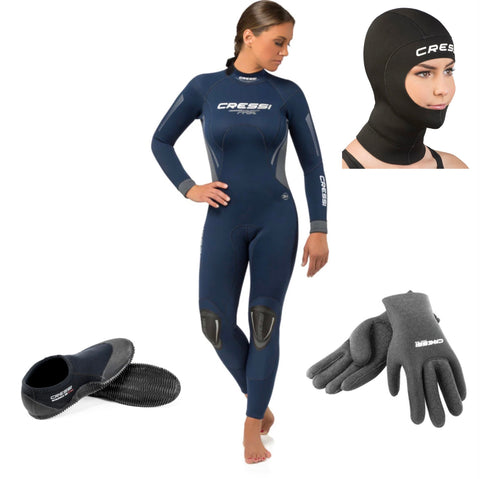 Cressi 3mm Women's Full Wetsuit Package