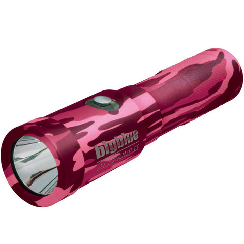 Bigblue 1300 Lumen Narrow Beam Dive Light Pink Camo | Diving Sports Canada | Vancouver