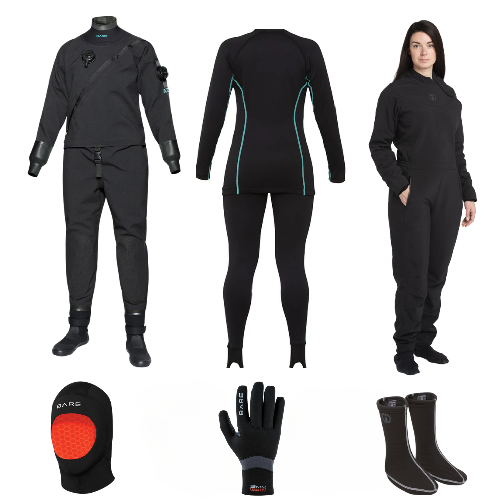 Ultimate Bare Aqua-Trek 1 tech Drysuit Package Women's