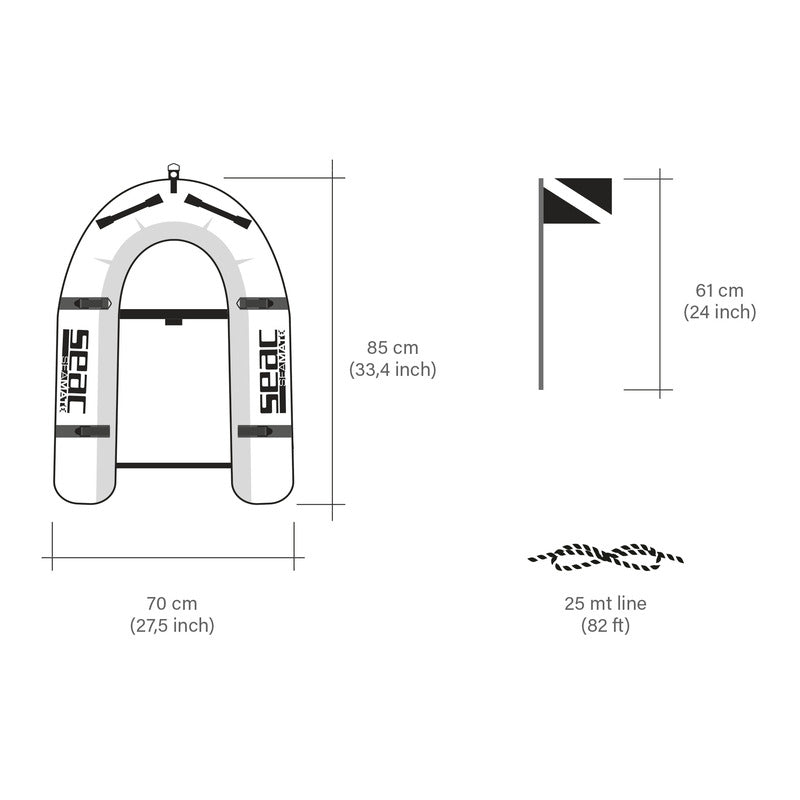 Seac Sea Mate Inflatabe Gangway | Diving Sports Canada | Vancouver