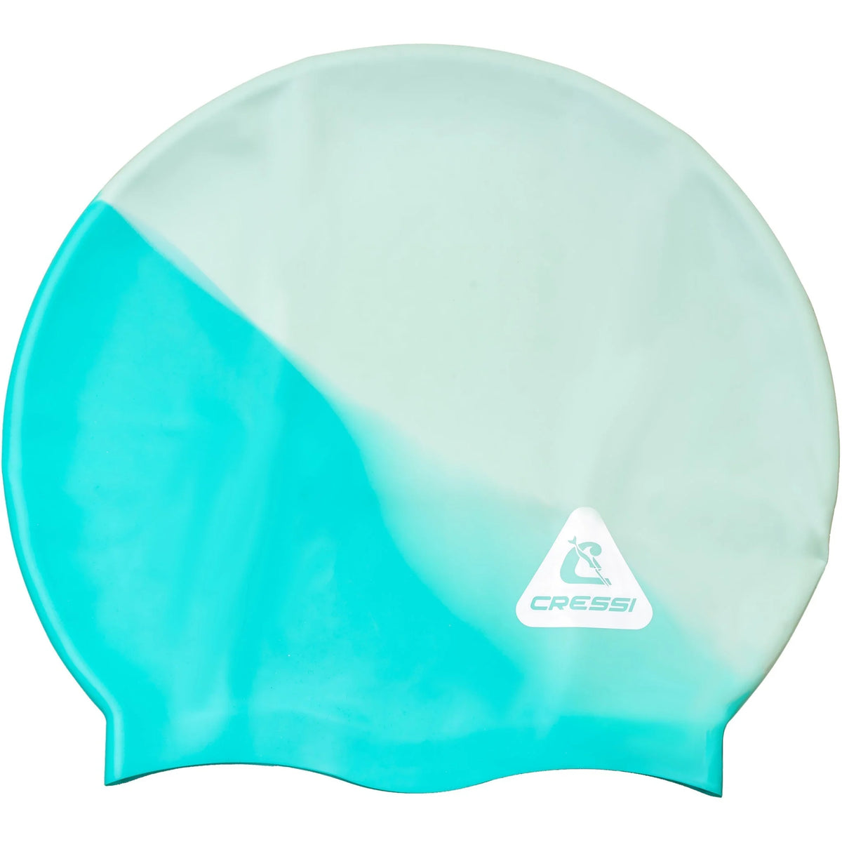 Cressi Swift Adult Swim Cap White/Aqua Green