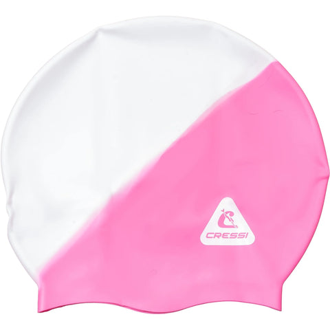 Cressi Swift Adult Swim Cap White/Pink