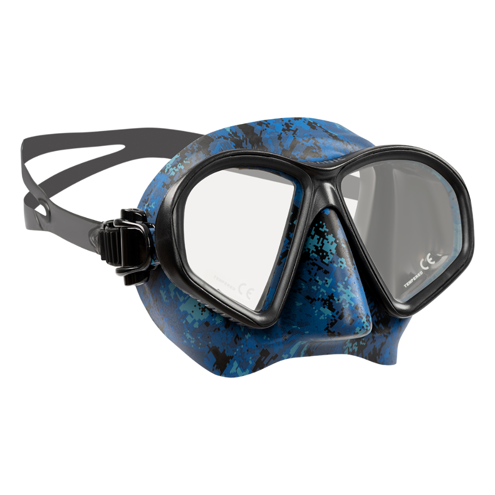Oceanic Predator Dive Mask Blue Camo