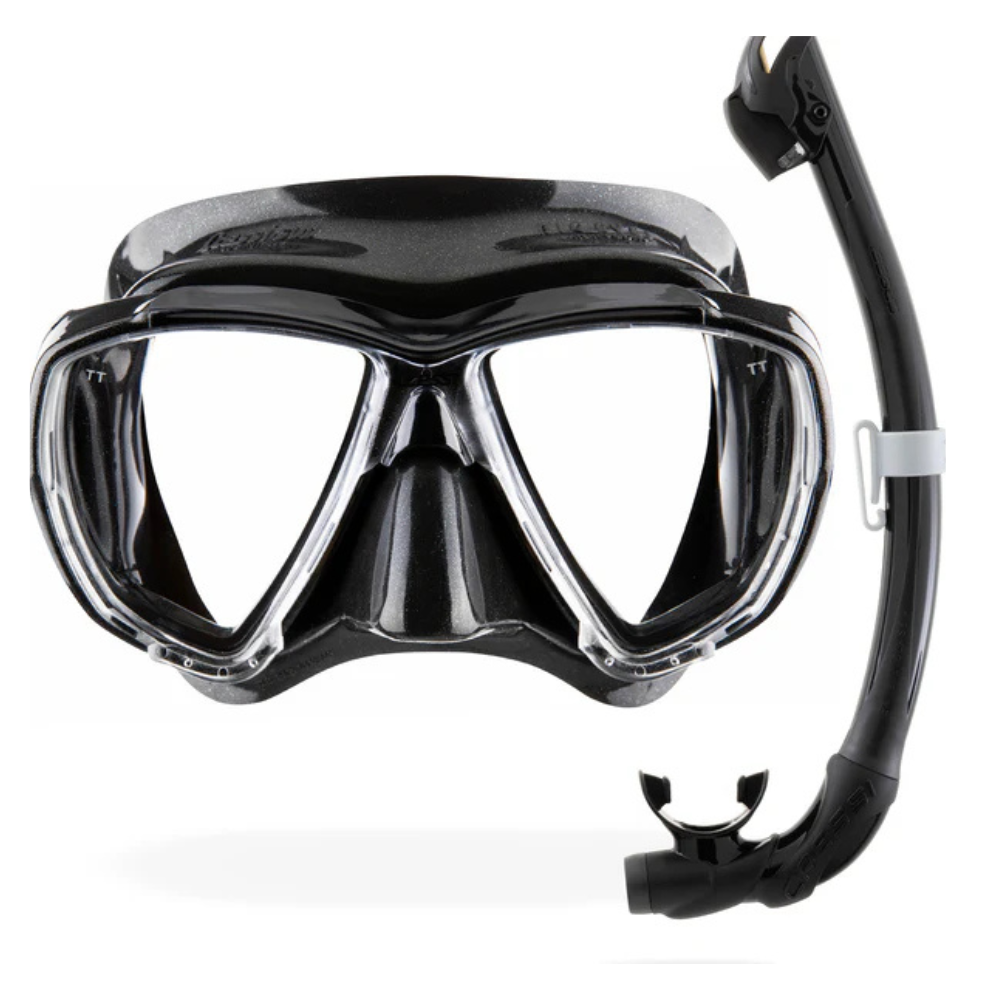 Cressi Big Eyes and Seal Dry Snorkeling Combo Black/Black | Diving Sports Canada | Vancouver