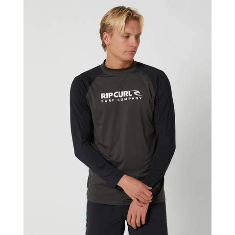 Rip Curl Shock Long Sleeve UPF Black Marle