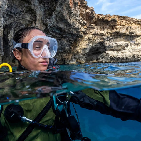Hollis M-1 Dive Mask Clear