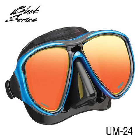 Tusa Powerview Adult Dry Mirror Lens Snorkeling Combo Fishtail Blue/Black | Diving Sports Canada | Vancouver