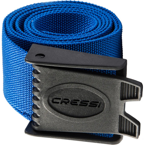 Cressi Nylon Weight Belt w/ Plastic Buckle Blue