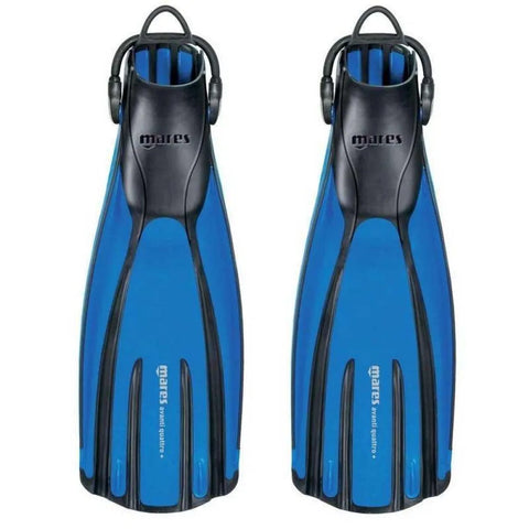 Mares Avanti Quattro + Open Heel Fins Reflex Blue | Diving Sports Canada | Vancouver