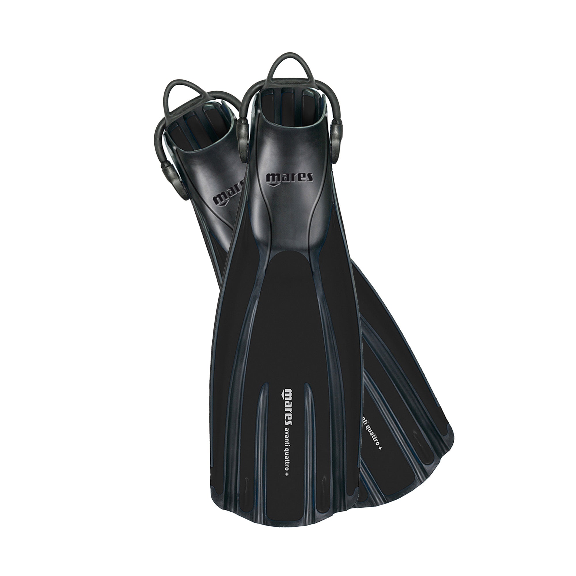 Mares Avanti Quattro + Open Heel Fins Black | Diving Sports Canada | Vancouver