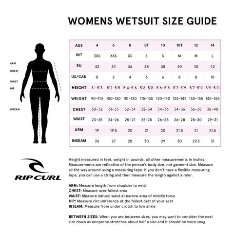 Rip Curl Women's Dawn Patrol 3/2 Back Zip | Diving Sports Canada | Vancouver