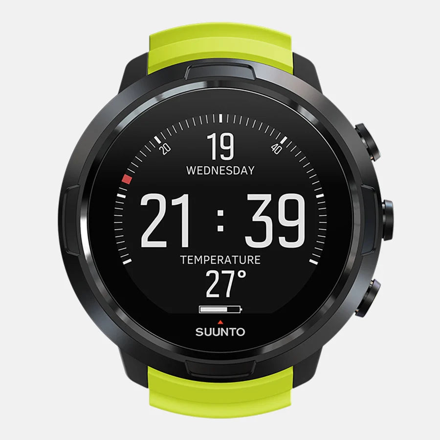 Suunto D5 Wrist Computer with USB Cable Black Lime | Diving Sports Canada | Vancouver