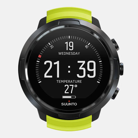 Suunto D5 Wrist Computer with USB Cable Black Lime | Diving Sports Canada | Vancouver