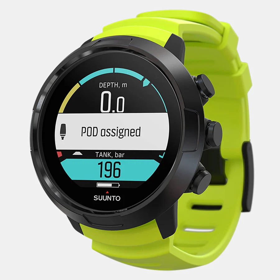 Suunto D5 Wrist Computer with USB Cable Black Lime | Diving Sports Canada | Vancouver
