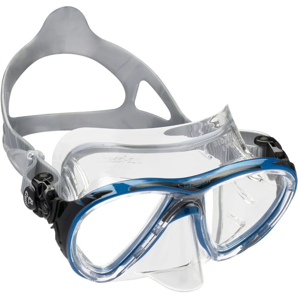 Cressi Big Eyes Evolution Crystal Black/Blue | Diving Sports Canada | Vancouver