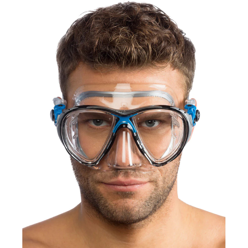 Cressi Big Eyes Evolution Crystal Black/Blue | Diving Sports Canada | Vancouver