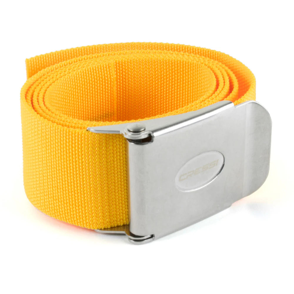 Cressi Nylon Belt with Metal Buckle Yellow