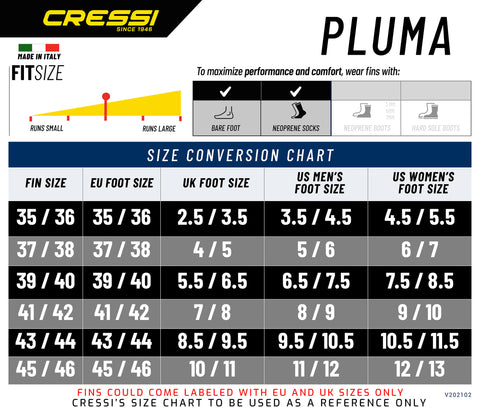 Cressi Pluma black | Diving Sports Canada