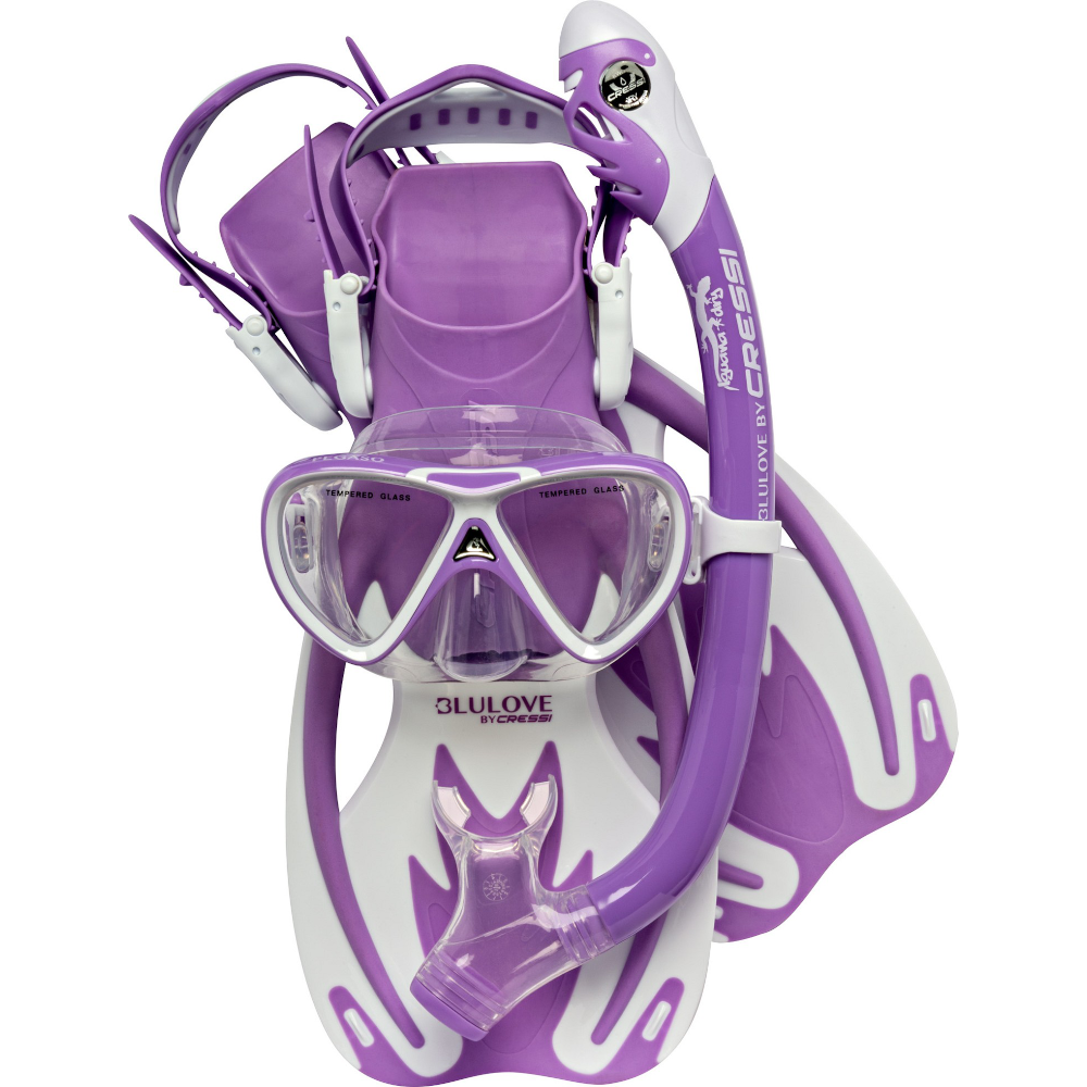 Cressi Rocks Pro Dry Set Kids lilac/white | Diving Sports Canada