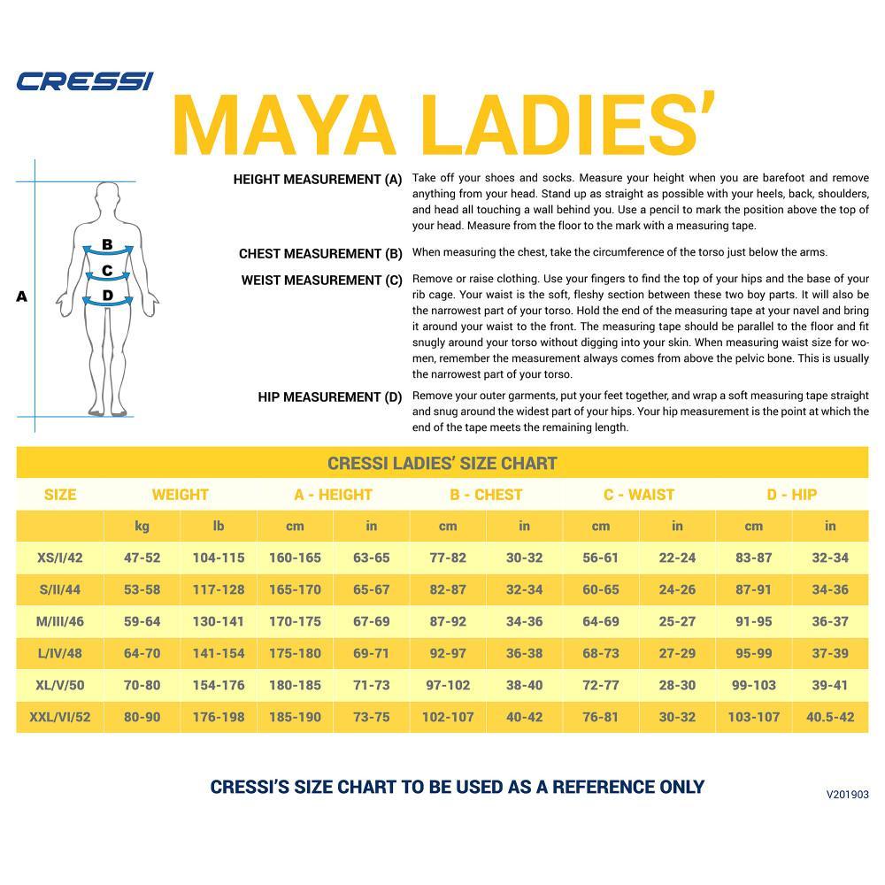 Cressi Maya 2.5mm Lady | Diving Sports Canada